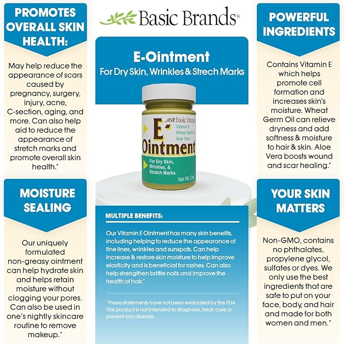 Basic Brands Vitamin E Ointment, 2