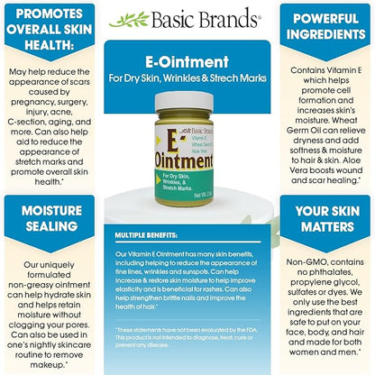 Basic Brands Vitamin E Ointment, 2