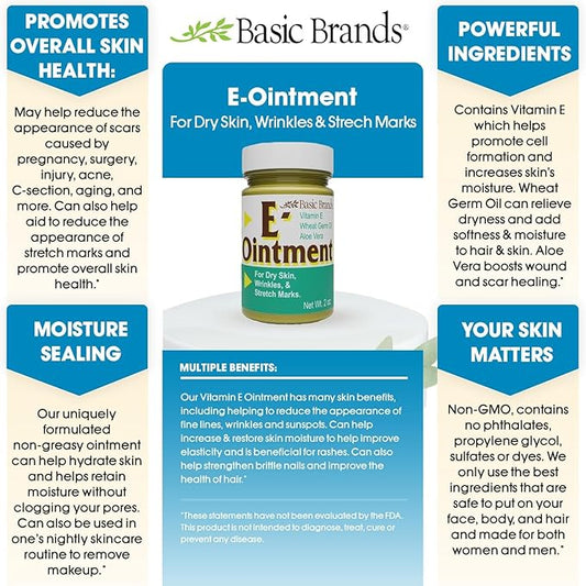 Basic Brands Vitamin E Ointment, 2