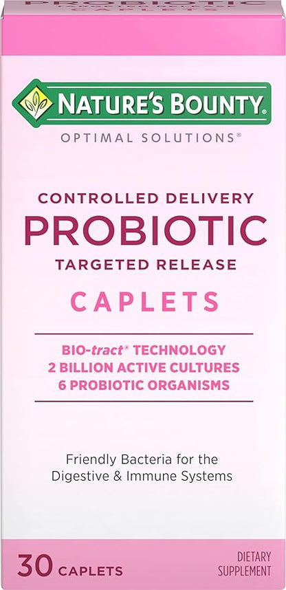 Nature's Bounty Probiotic, Controlled Delivery Dietary 30 Caplets