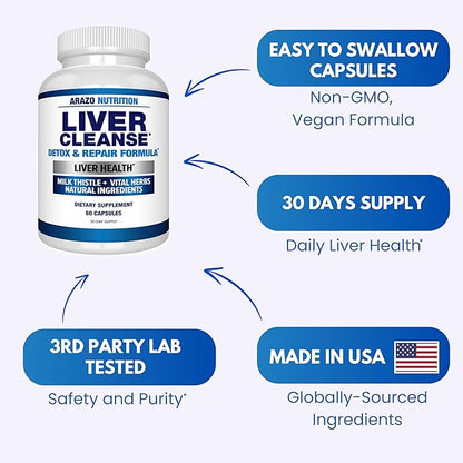Arazo Nutrition Liver Cleanse Detox &