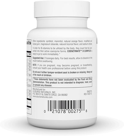 Source Naturals Coenzymate B Complex 60 Lozenges