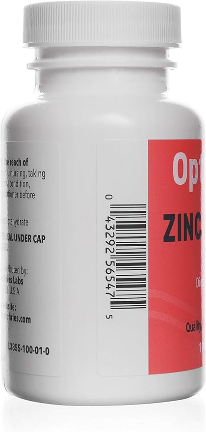 Zinc Sulfate 220 mg 100 Count Capsules | Dietary Supplement
