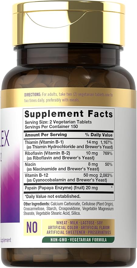 Carlyle B-Complex Vitamin with B12 300 Tablets