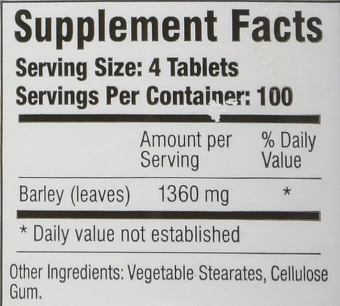 Barley Power 400 Count Tablets