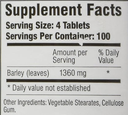 Barley Power 400 Count Tablets