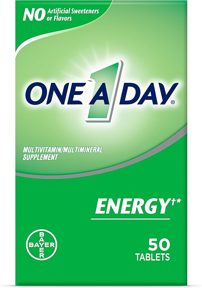 One A Day Energy Multivitamin B6, B12 B12 & 50 Tablets