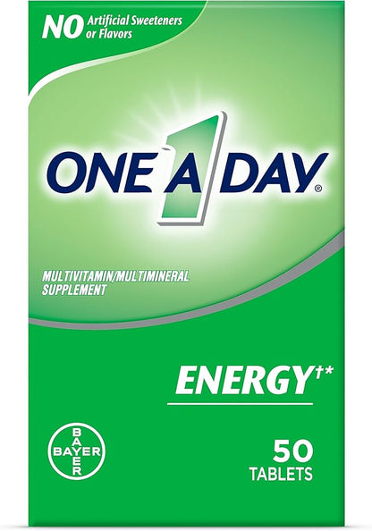 One A Day Energy Multivitamin B6, B12 B12 & 50 Tablets