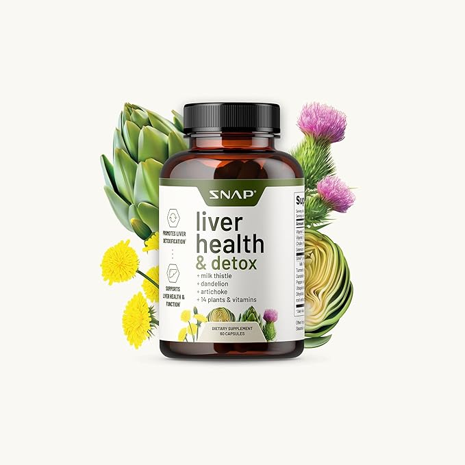 Snap Supplements Liver Health Support Supplement, 60 Count