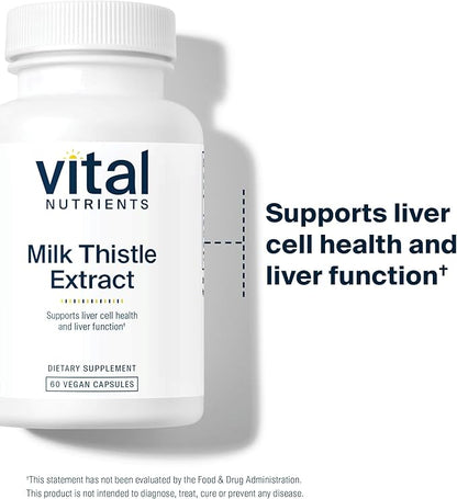Vital Nutrients Milk Thistle Extract 250mg 60 Capsules
