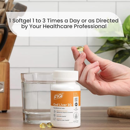 FIQ - Cod Liver IQ: Cod 3 Fatty 100 Capsules