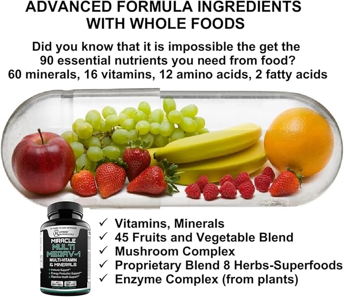 MEGAV-1 Multi-Vitamin, Superfood & Minerals 90 Tablets
