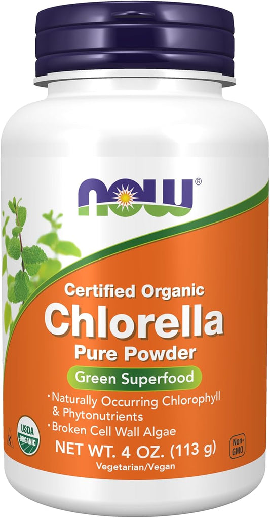 NOW Supplements, Organic Chlorella Powder 4-Ounce