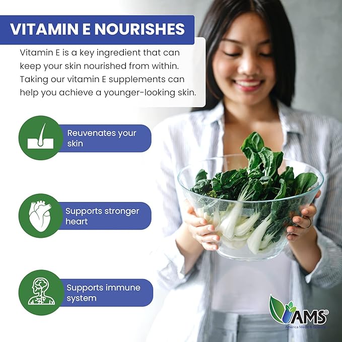 America Medic & Science Vitamin E 400 IU (60 Softgels)