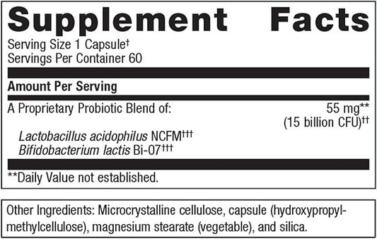 Metagenics UltraFlora Balance Probiotic - Daily Gut Health Supplement* - Offers Digestive & Immune System Support* - Vegetarian, Non-GMO & Gluten-Free - 60 Capsules