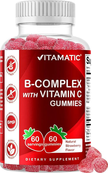 Vitamatic Vitamin B Complex Gummies 60 Gummies (1 Bottle)