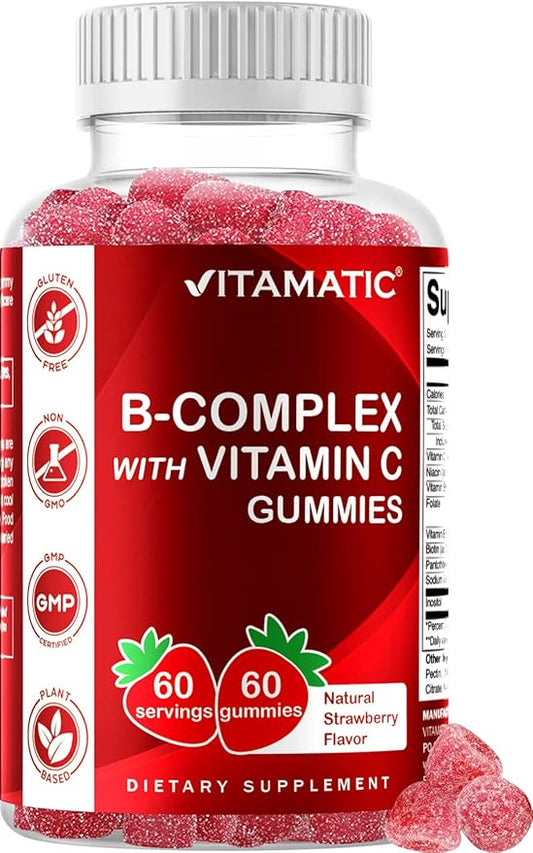 Vitamatic Vitamin B Complex Gummies 60 Gummies (1 Bottle)