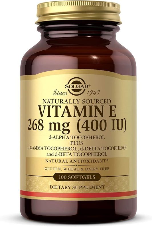 Solgar Vitamin E 268 MG (400 100 Softgels 100 Servings