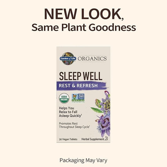 Garden of Life Organics Sleep Well 30 Tablets,