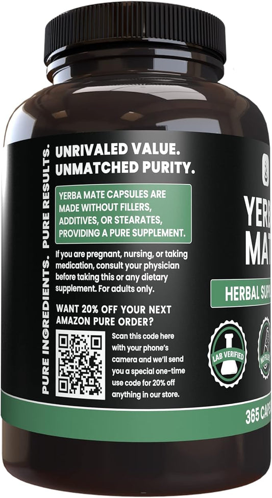 PURE ORIGINAL INGREDIENTS Yerba Mate (365
