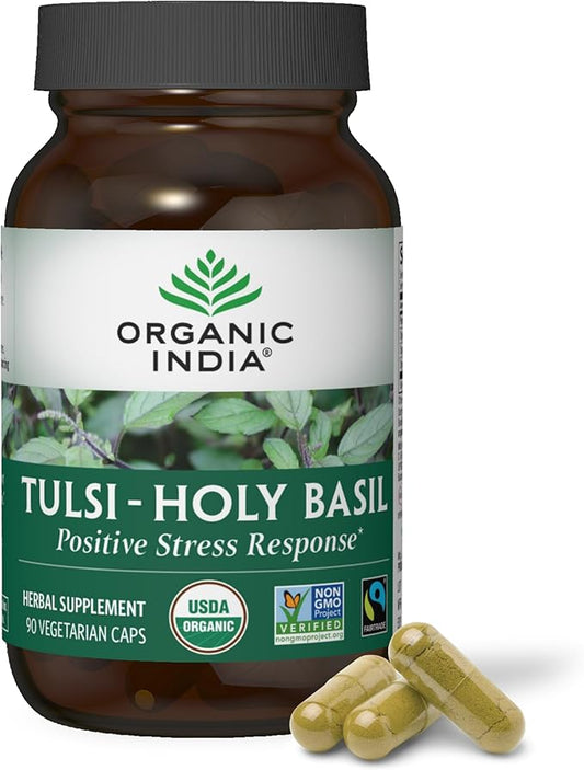 ORGANIC INDIA Tulsi Herbal Supplement 90 Capsules
