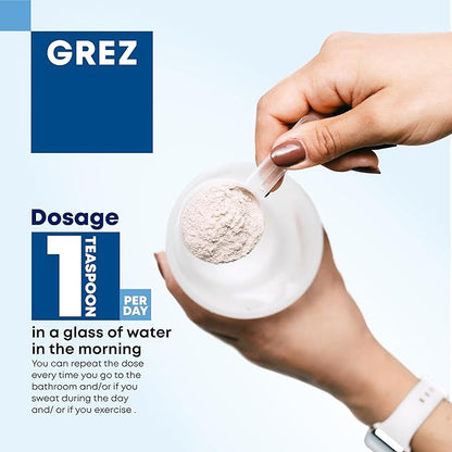 GREZ ELEC-Vital Electrolytes Powder No Sugar - Hydration Powder, Keto Electrolytes No Sugar - Complete Mineral Support, Sodium, Potassium, Magnesium, Zinc - - 30 Servings