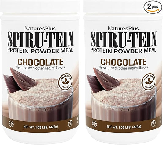 Natures Plus SPIRU-TEIN, Chocolate 1.05 lbs, 2 - 34 Total