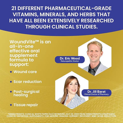 Zen Nutrients WoundVite Pre & Post 60 Vegan