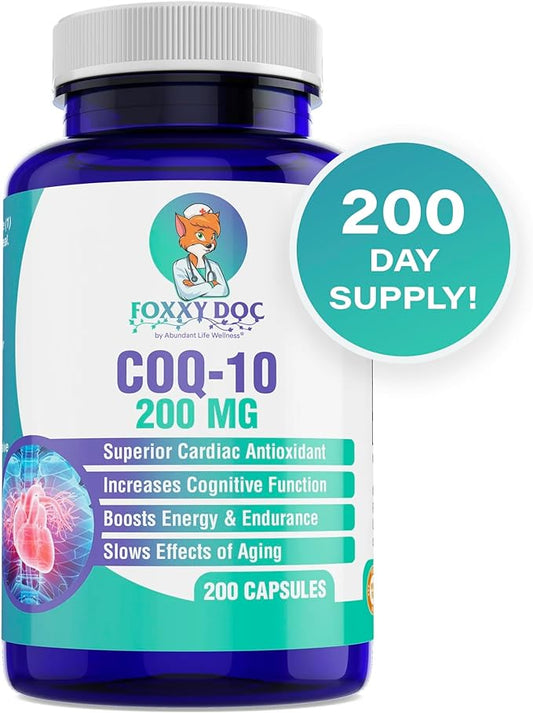 CoQ10 - Co-Enzyme Q10-200 mg - 200 Caps