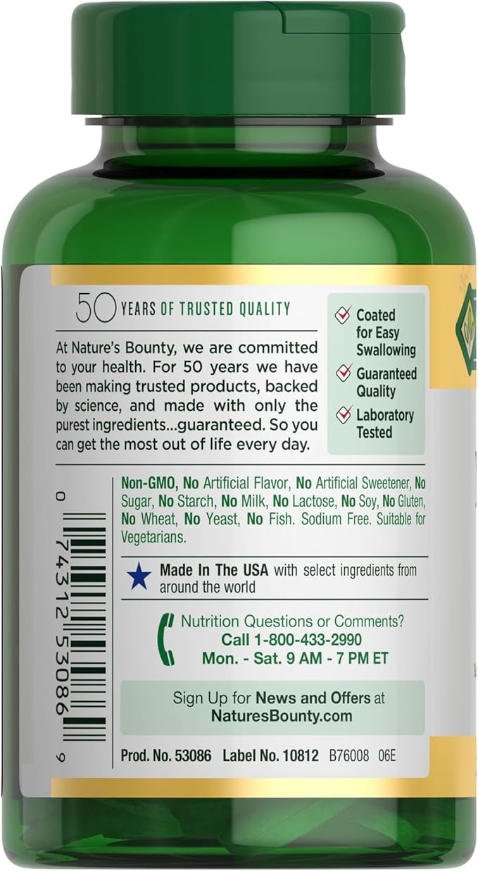 Nature's Bounty Magnesium, Bone and Muscle 500 Mg, 200 Ct