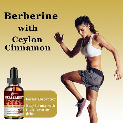 Berberine Liquid Drops 1500mg, Liposomal Berberine