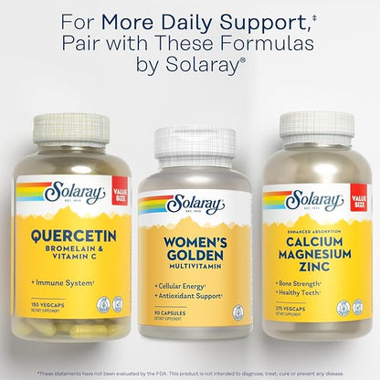 SOLARAY Women's Golden Multi-Vita-min Capsules, 90