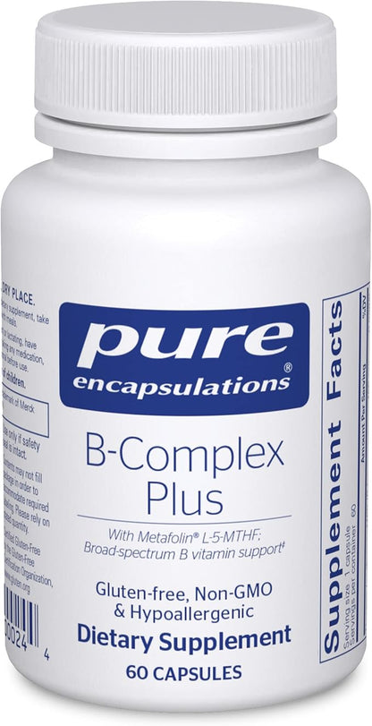 Pure Encapsulations B-Complex Plus B12 & 60 Capsules