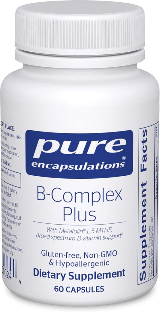 Pure Encapsulations B-Complex Plus B12 & 60 Capsules