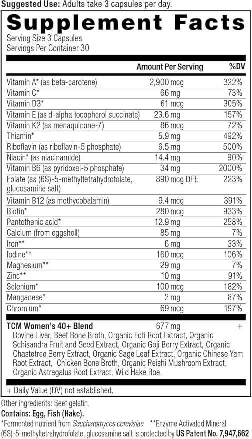 Ancient Nutrition Multivitamin for Women 40+, 90 Ct
