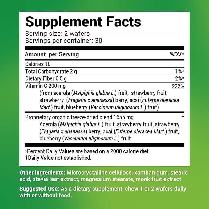 Dr. Berg Chewable Vitamin C Complex 60 Delicious