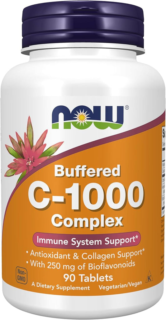 NOW Supplements, Vitamin C-1000 Complex 250 mg 90 Tablets
