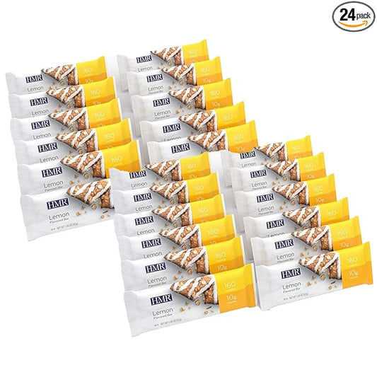 HMR Bar, Lemon Flavored Protein Bar 10g of 24 Count