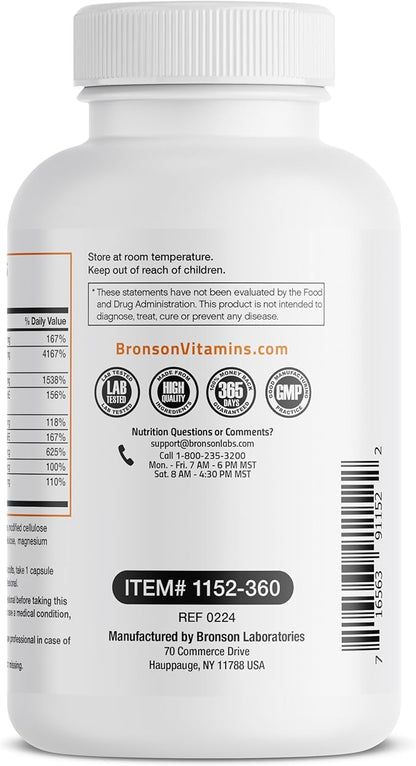 Bronson Vitamin B Complex with Vitamin C 360 Vegetarian