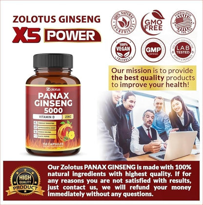 Zolotus 7 in 1 Premium Panax 5 Months 5000 mg