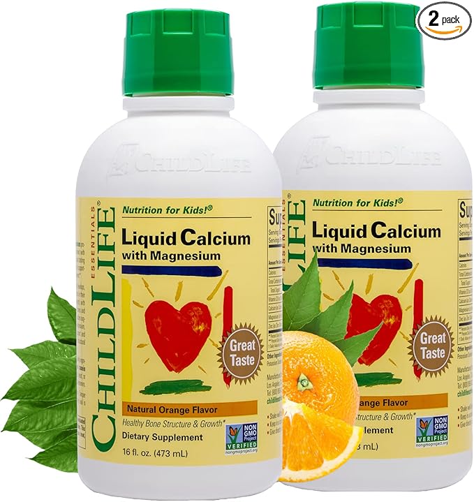 ChildLife Essentials Liquid Calcium Magnesium Supplement D3 & 16 Fl 2)