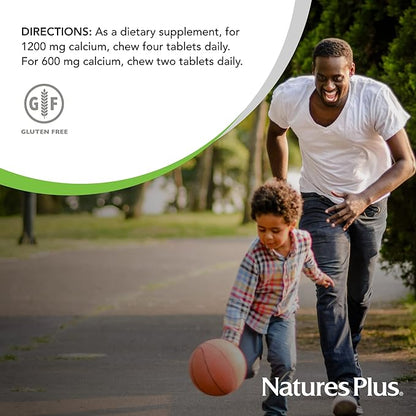 NaturesPlus Cal/Mag/VIT D3 with Vitamin K2-60 D3 & K2 Bone 30 Servings
