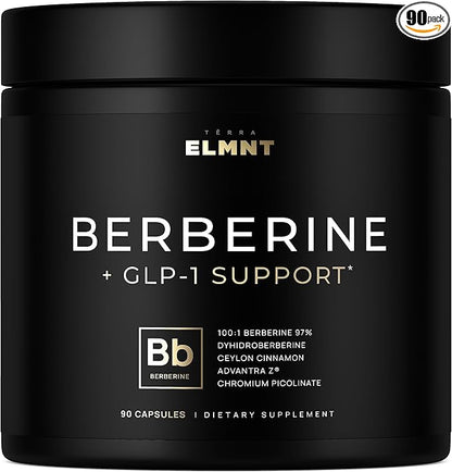 141,500mg Berberine GLP-1 Weight Loss Supplement + Dihydroberberine, Ceylon Cinnamon, Chromium Picolinate 1000mcg, Bitter Melon - 100x Strength Berberine 1500mg Appetite Suppressant Pills for Women