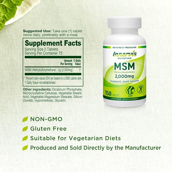 MSM Joint Support Health – 2000 150 Tablets