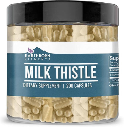 Earthborn Elements Milk Thistle 200 Capsules,