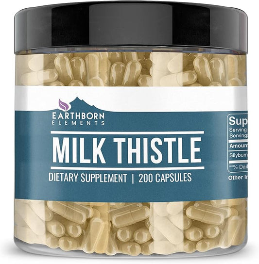 Earthborn Elements Milk Thistle 200 Capsules,