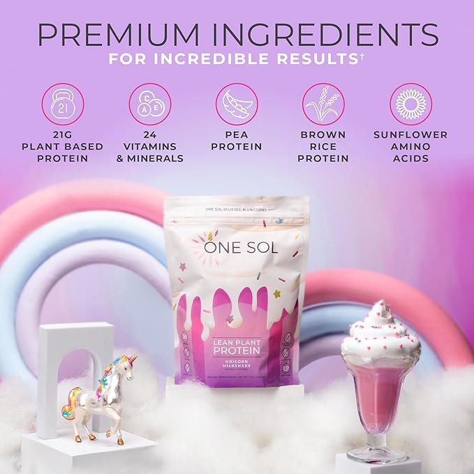 One Sol Protein Powder, Lean & 100% Plant-Based