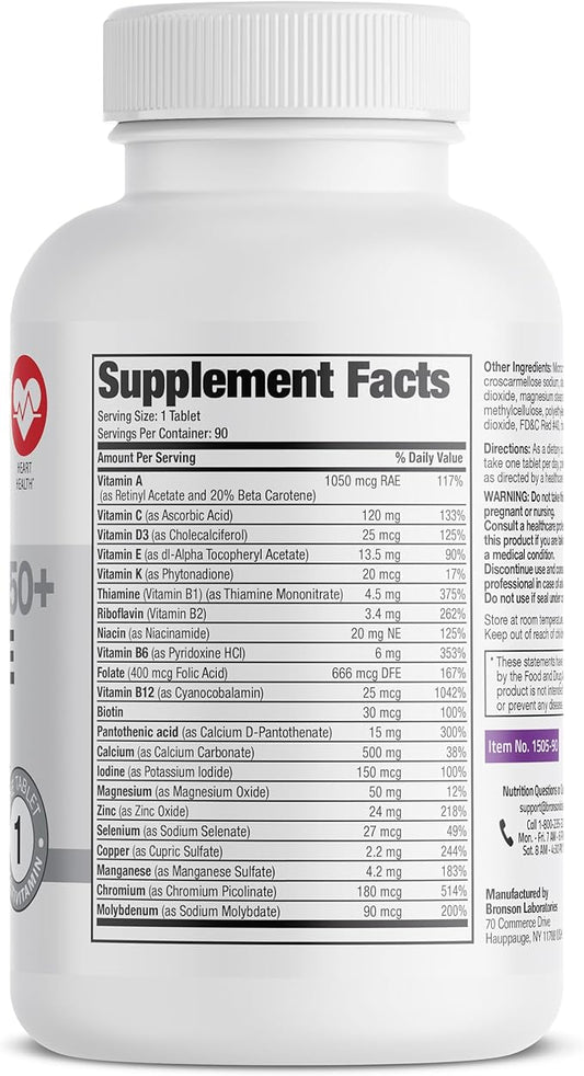 Bronson ONE Daily Women’s 50+ Complete 90 Tablets