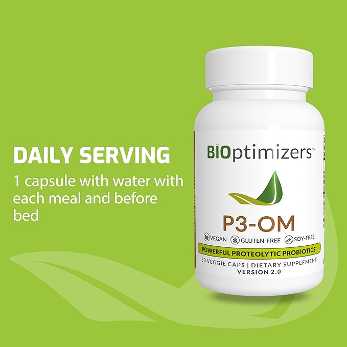 BiOptimizers P3-OM Proteolytic Prebiotics & Probiotics (30 Vegan