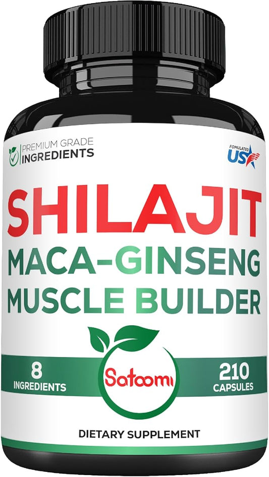 Shilajit Pure Himalayan Organic 8in1 with 210 Capsules 105 Servings